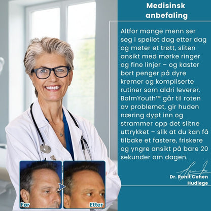 BalmYouth™ | Anti-age balsam med storfetalg for menn