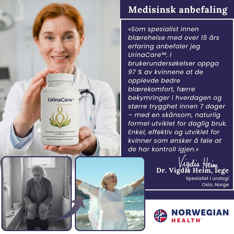 UrinaCare™ | Støtte for sunne urinveier