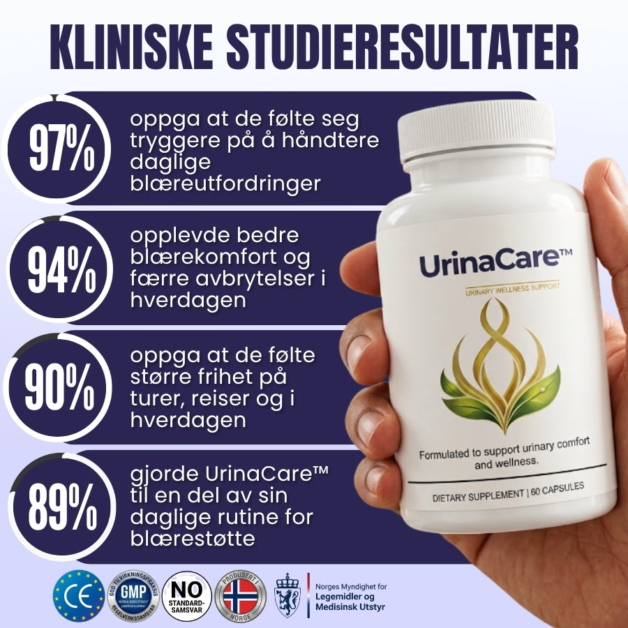UrinaCare™ | Støtte for sunne urinveier