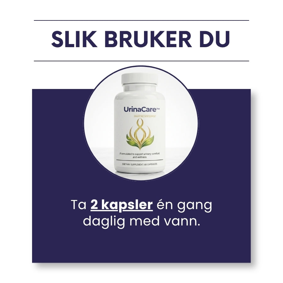 UrinaCare™ | Støtte for sunne urinveier