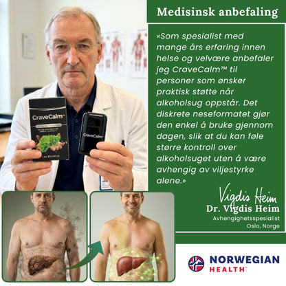 CraveCalm™ | Urtebasert neseinhalator for leverstøtte