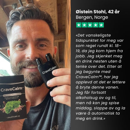 CraveCalm™ | Urtebasert neseinhalator for leverstøtte