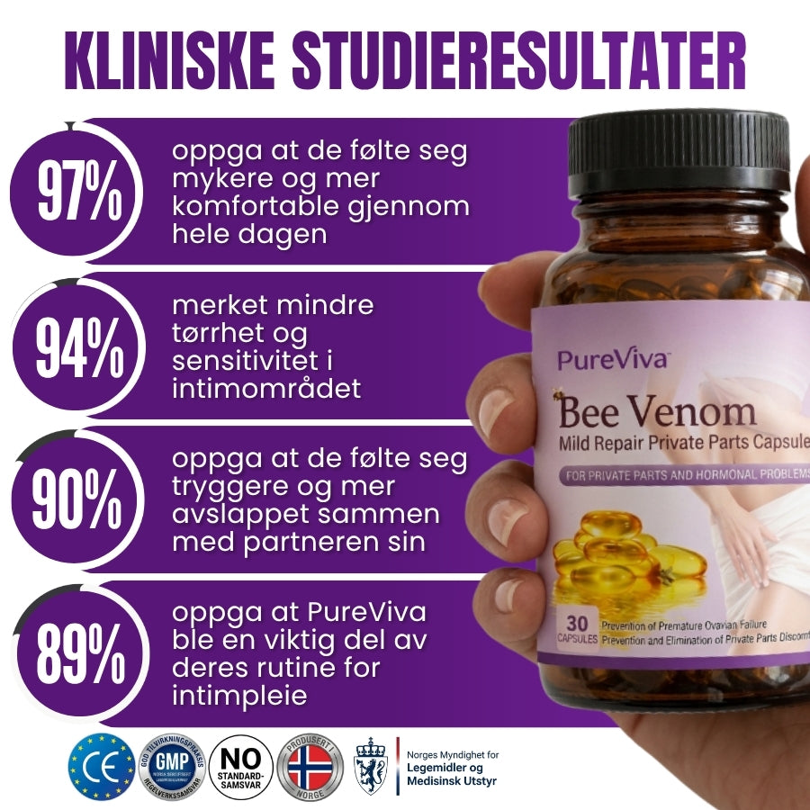 PureViva™ | Skånsomme kapsler for intim reparasjon
