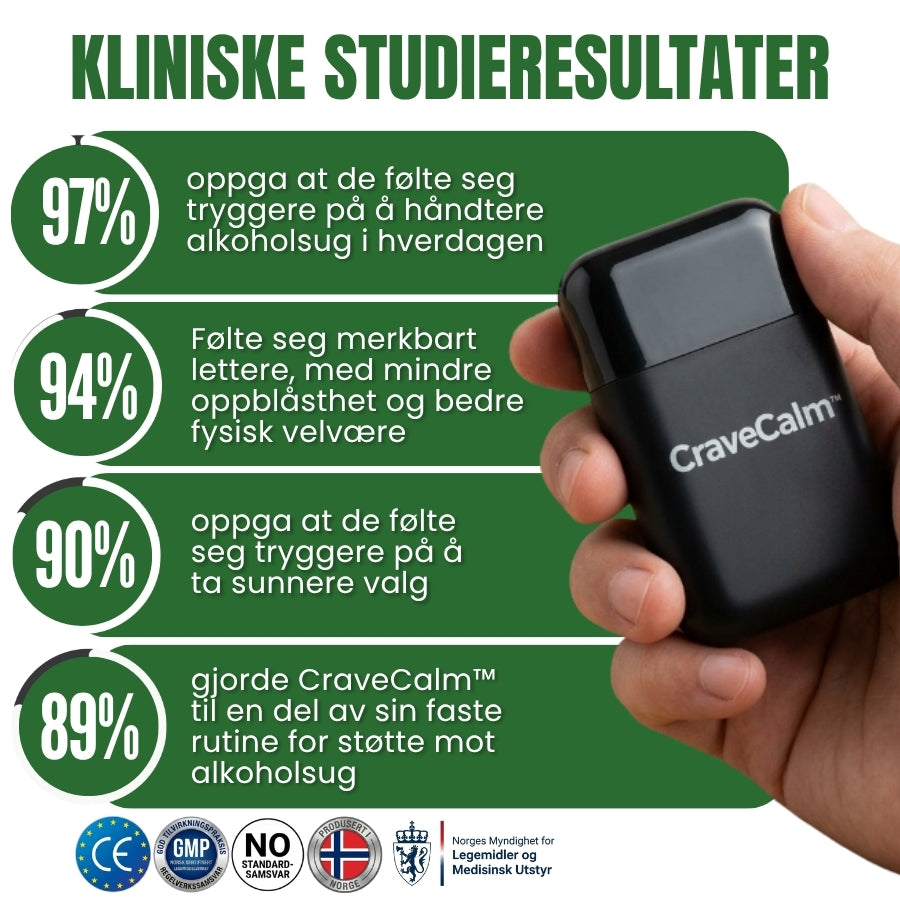 CraveCalm™ | Urtebasert neseinhalator for leverstøtte