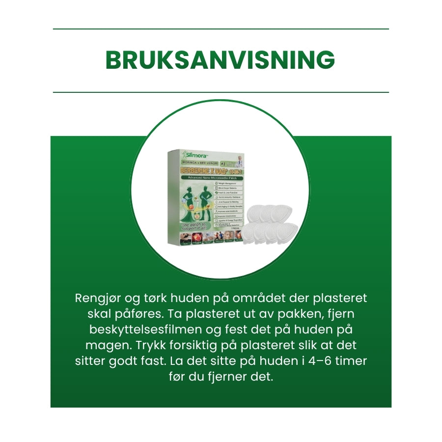 Slimora™ | Avansert mikronåleplaster for vektnedgang