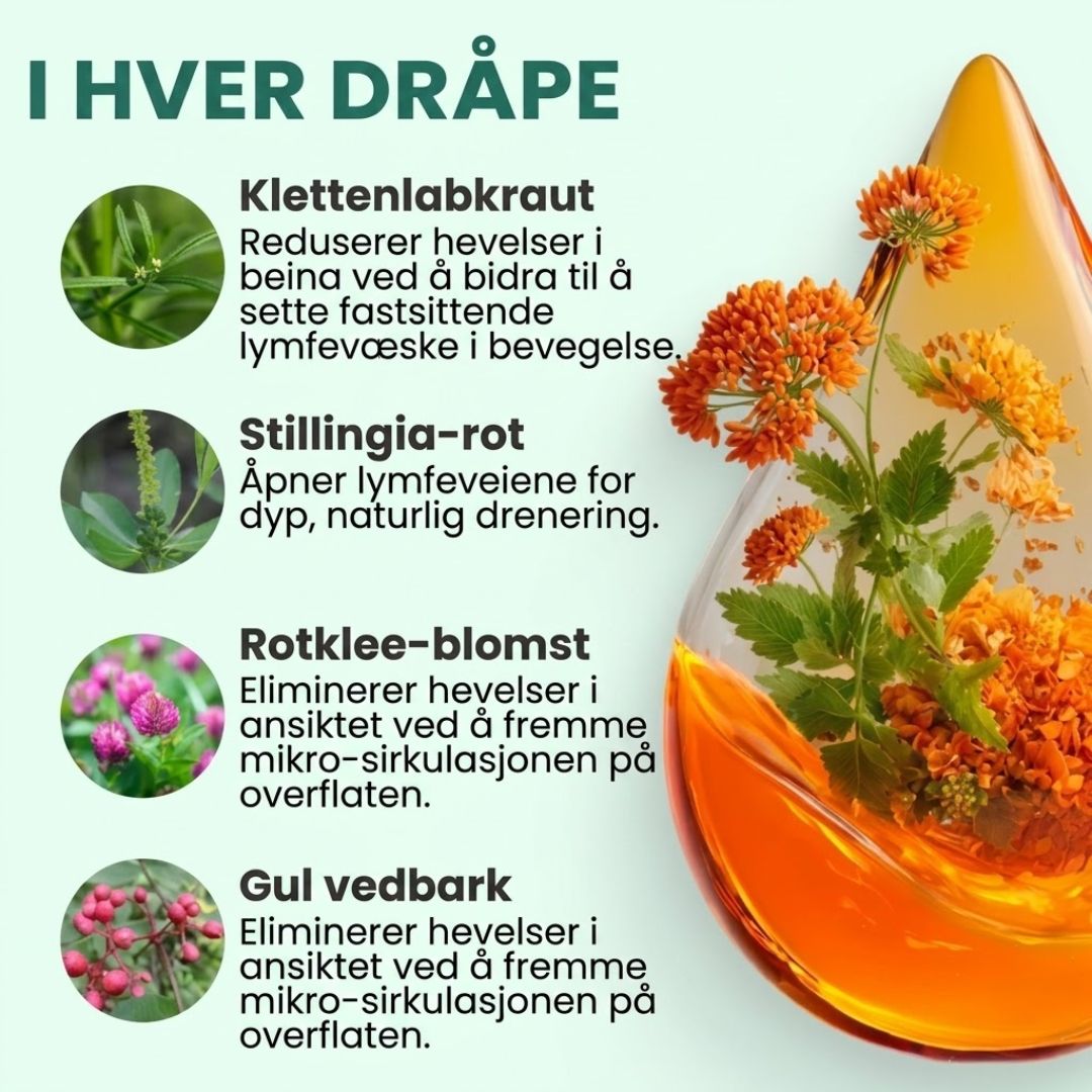 Lymphoria™ | Velværedråper for lymfedrenasje