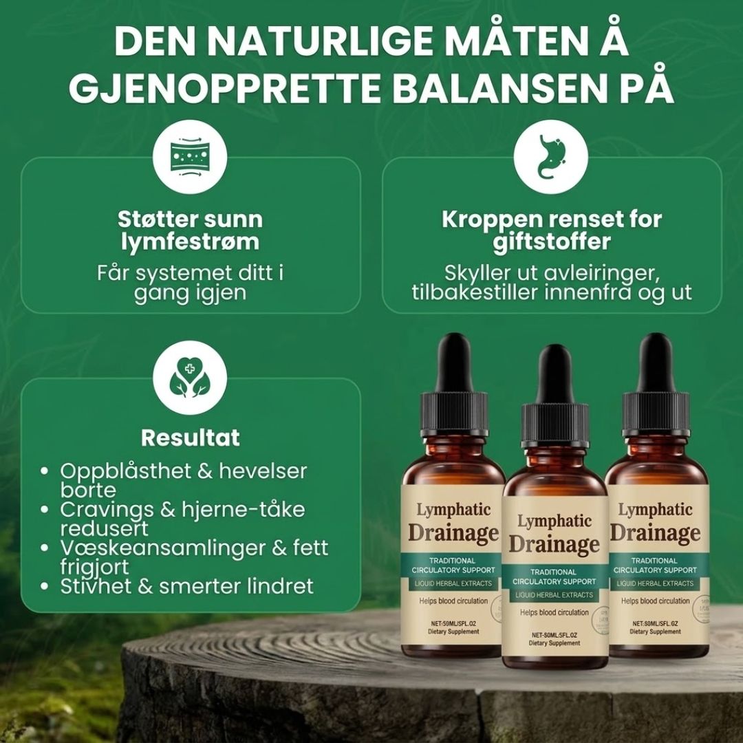 Lymphoria™ | Velværedråper for lymfedrenasje