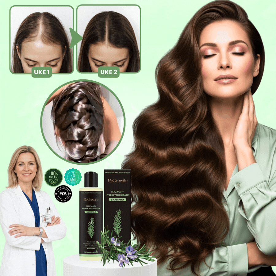 ReGrowth™ | Økologisk rosmarinsjampo for hårvekst