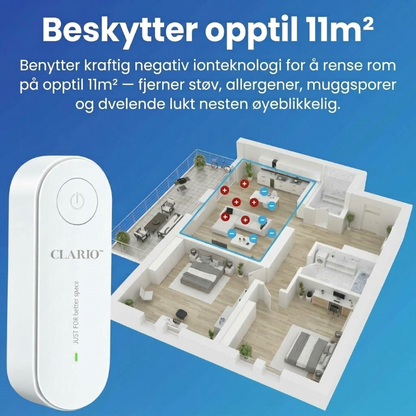 Clario™ | Avansert luftionisator