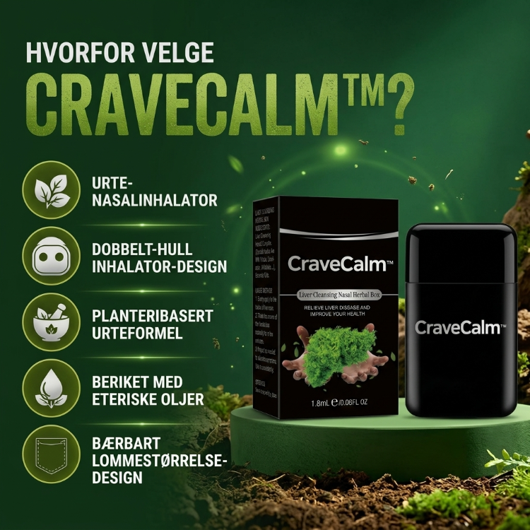 CraveCalm™ | Urtebasert neseinhalator for leverstøtte